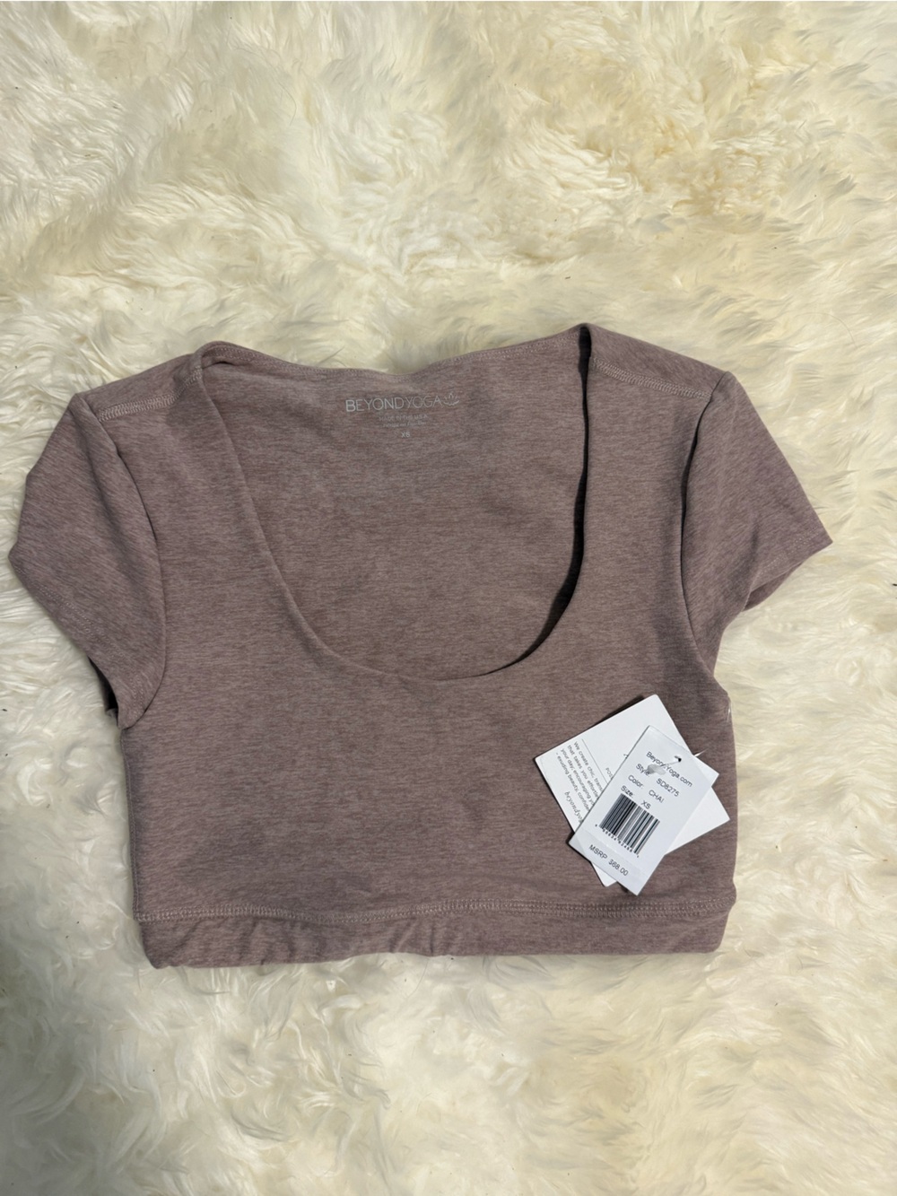 Beyond Yoga Cropped High-Waist Top